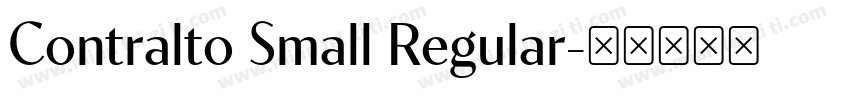 Contralto Small Regular字体转换